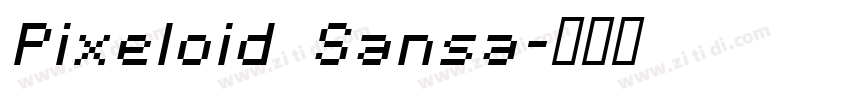 Pixeloid Sansa字体转换